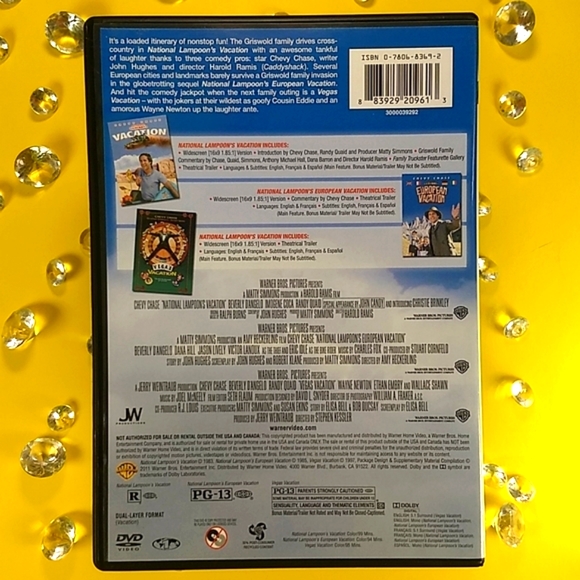 Vacation 3 Movie Collection DVD: Vacation, European Vacation, Vegas Vacation - Picture 3 of 16